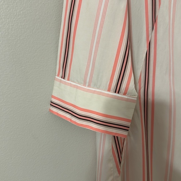 Caliban Women’s Striped Cotton Button Front Shirt Dress Sz 8 (IT 44) Classic - Picture 5 of 11